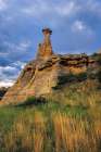 Pinnacle Badlands at sunrise in the Custer National Forest, Montana, USA. Art Print